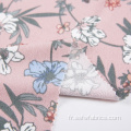 Impression numérique de tissu floral personnalisé de logo de crêpe